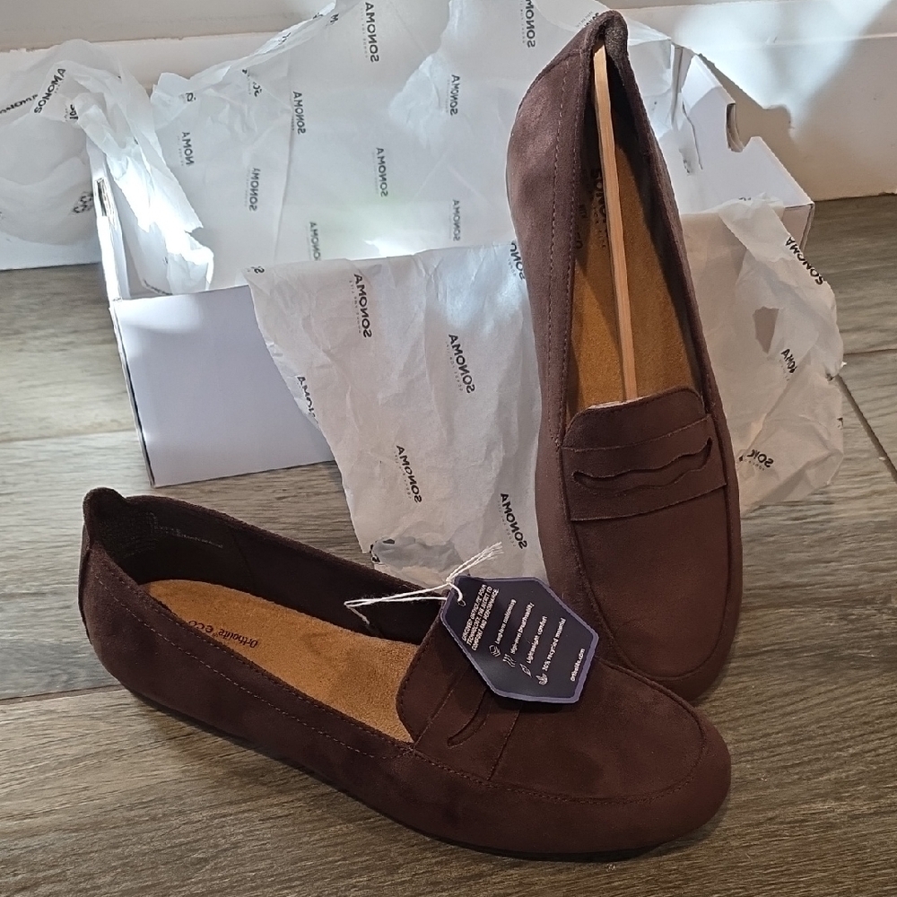 Brown Women's Loafers - BRAND: Sonoma Goods For Life With Ortholite Eco